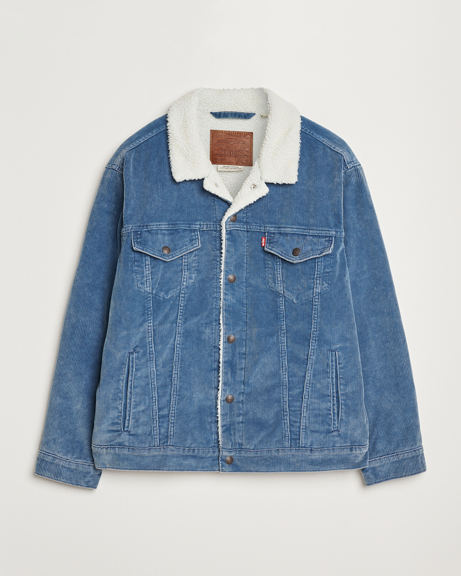 Herre | Jakker | Levi's | Relaxed Fit Sherpa Trucker Blue Spring