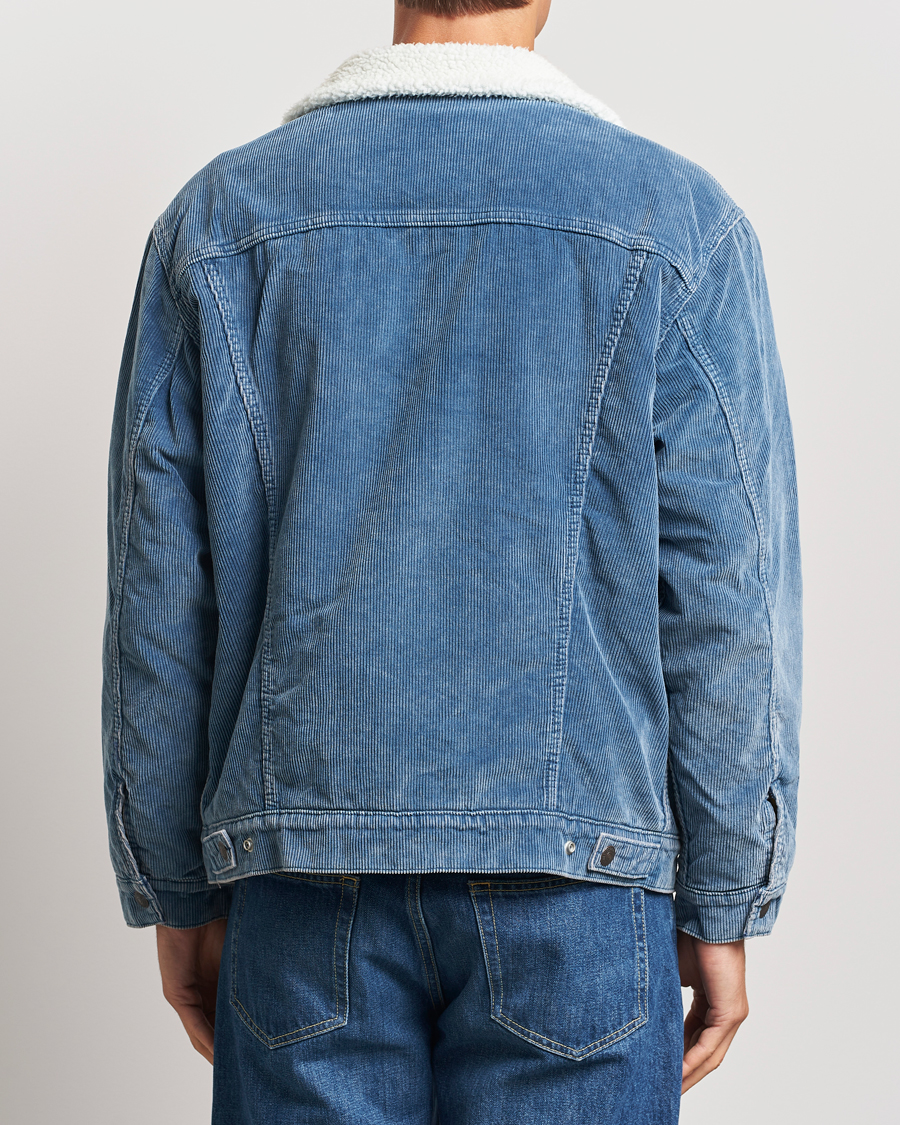 Herre | Jakker | Levi's | Relaxed Fit Sherpa Trucker Blue Spring