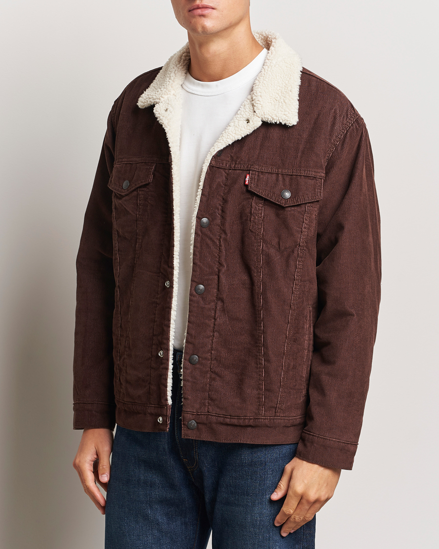 Herre | Jakker | Levi's | Relaxed Fit Sherpa Trucker Chicory Coffee