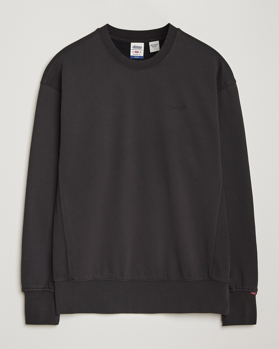 Herre | Gensere | Levi's | Garment Dyed Authentic Crew Neck Sweatshirt Black
