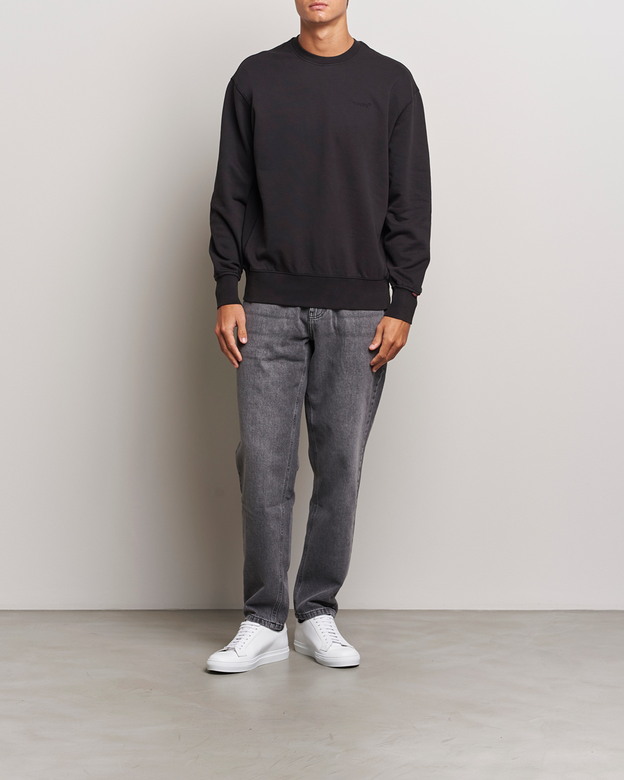 Herre | Gensere | Levi's | Garment Dyed Authentic Crew Neck Sweatshirt Black