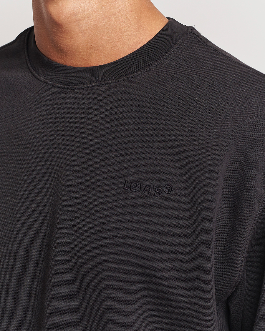 Herre | Gensere | Levi's | Garment Dyed Authentic Crew Neck Sweatshirt Black
