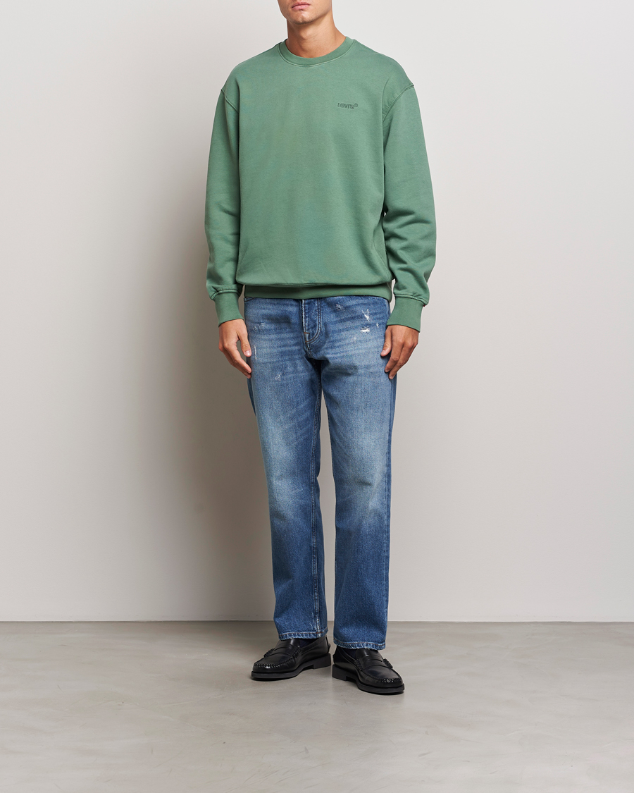 Herre | Gensere | Levi's | Garment Dyed Authentic Crew Neck Sweatshirt Myrtle