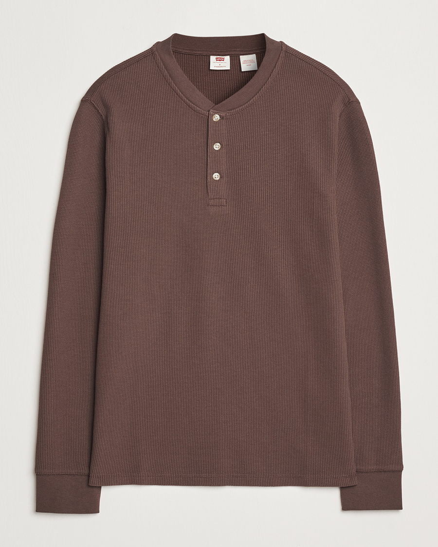 Herre | Gensere | Levi's | Thermal Henley Chocolate Brown