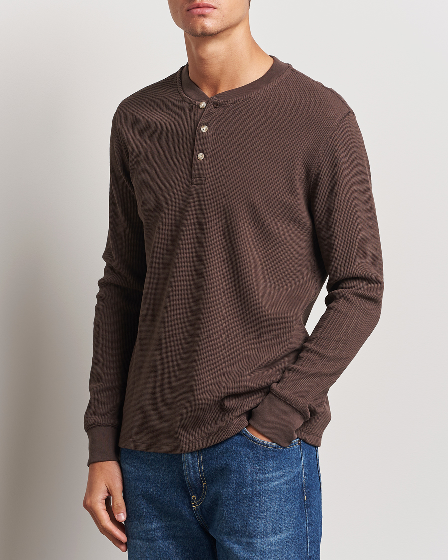 Herre | Gensere | Levi's | Thermal Henley Chocolate Brown