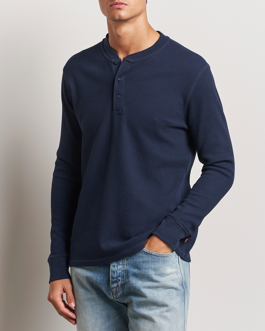 Herre | Gensere | Levi's | Thermal Henley Navy Blazer