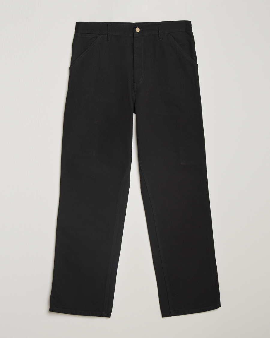 Herre | Bukser | Carhartt WIP | Single Knee Pants Dearborn Canvas Black