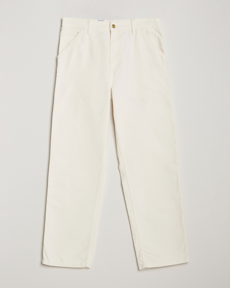 Herre | Bukser | Carhartt WIP | Single Knee Pants Dearborn Canvas Wax