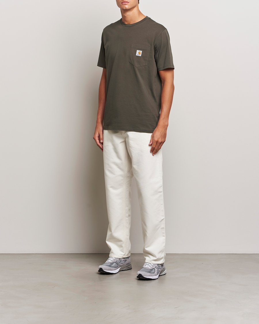 Herre | Bukser | Carhartt WIP | Single Knee Pants Dearborn Canvas Wax
