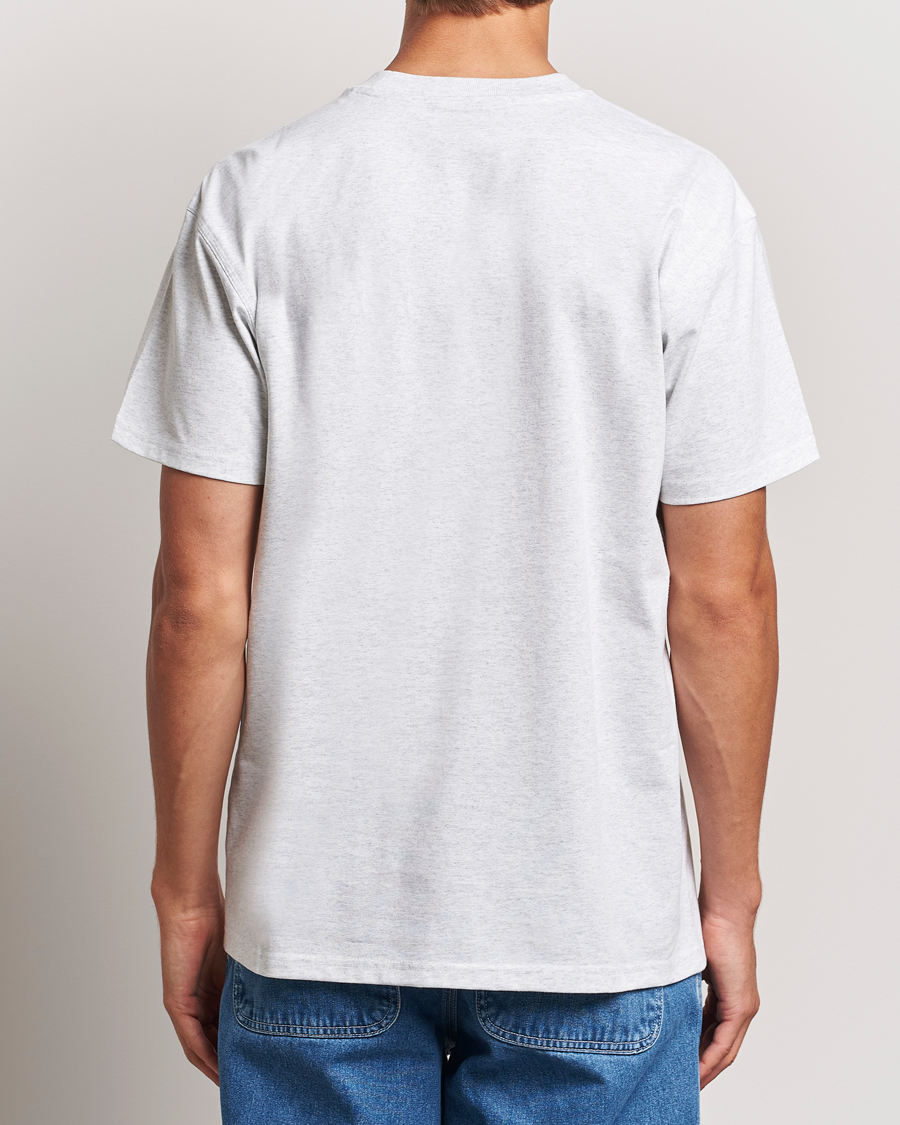 Herre | T-Shirts | Carhartt WIP | American Script Short Sleeve T-Shirt Ash Heather