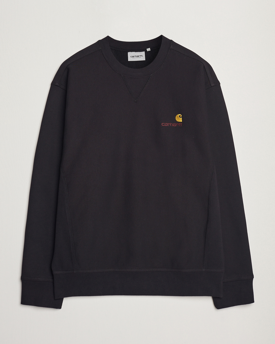 Herre | Gensere | Carhartt WIP | American Script Sweatshirt Black