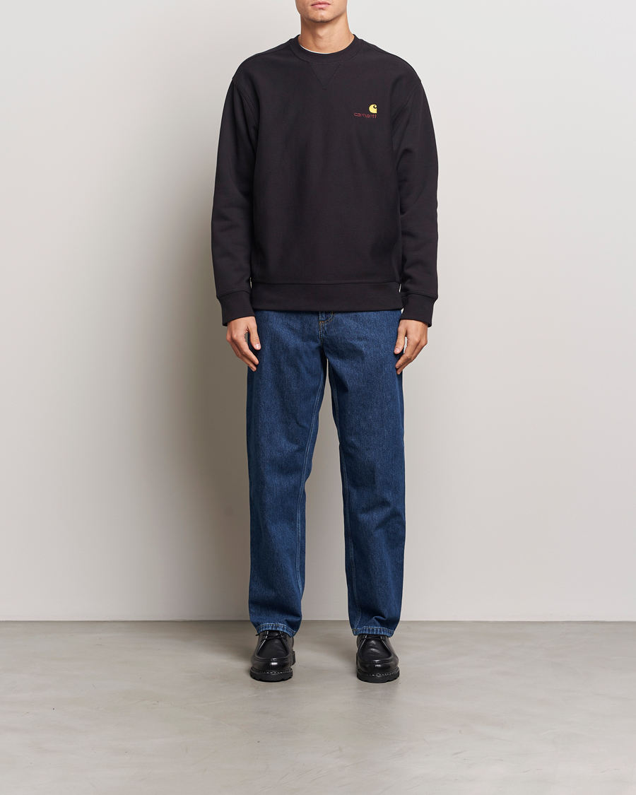 Herre | Gensere | Carhartt WIP | American Script Sweatshirt Black