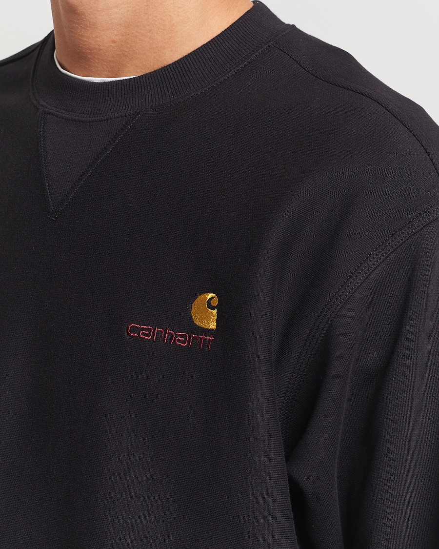 Herre | Gensere | Carhartt WIP | American Script Sweatshirt Black