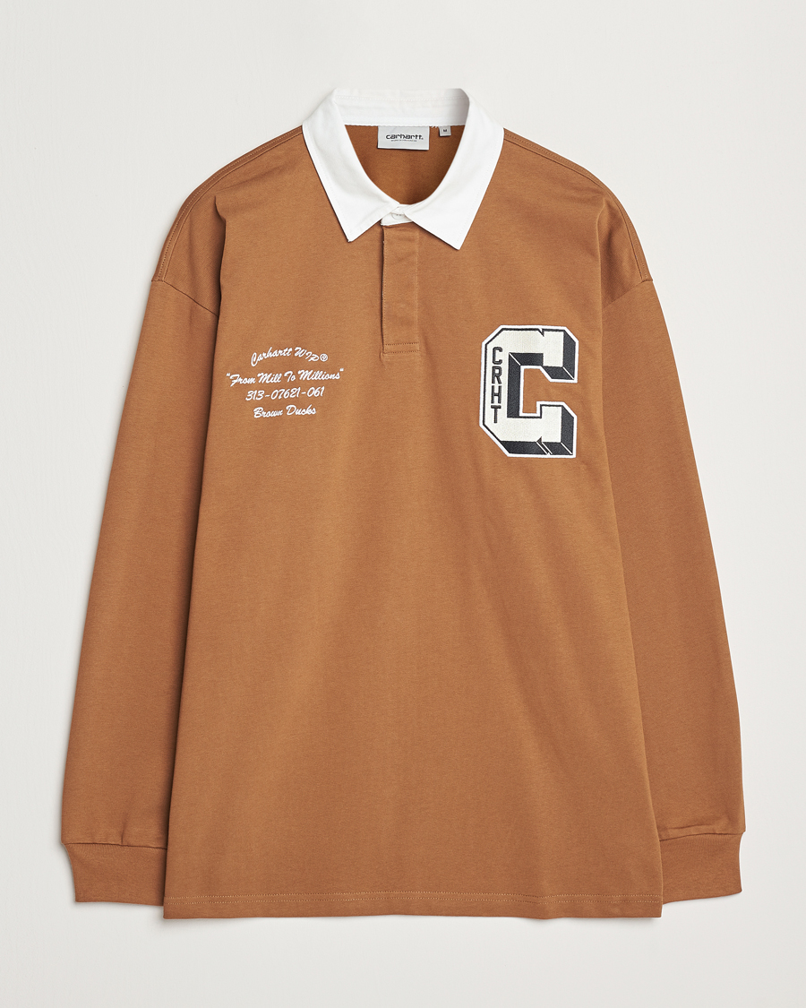 Herre | Gensere | Carhartt WIP | Brown Ducks Rugby Shirt Hamilton Brown