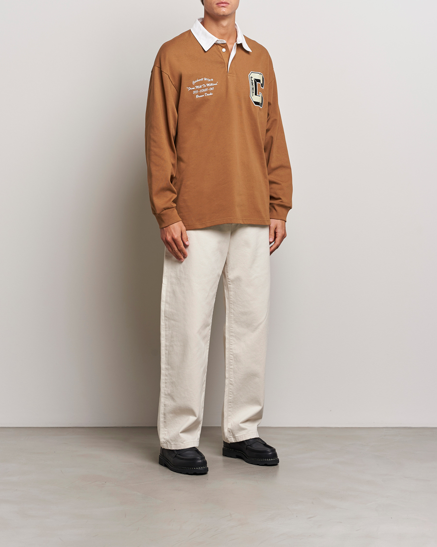 Herre | Gensere | Carhartt WIP | Brown Ducks Rugby Shirt Hamilton Brown
