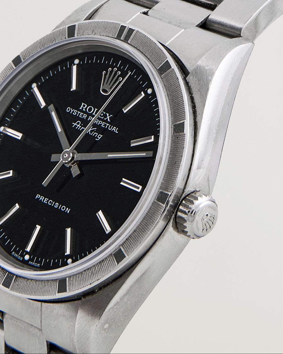 Herre | Rolex Pre-Owned Air King 14010M Oyster Perpetual Steel Black | Rolex Pre-Owned | Air King 14010M Oyster Perpetual Steel Black