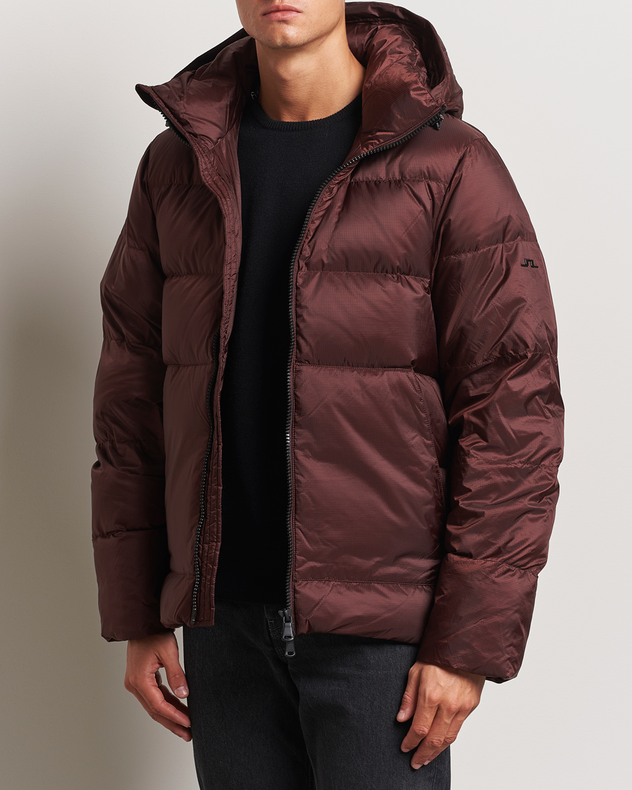 Herre | Jakker | J.Lindeberg | Farrell Down Jacket Bitter Chocolate