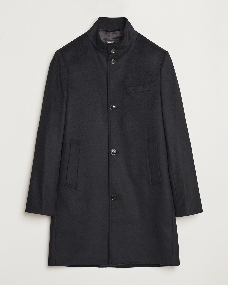 Herre | Jakker | J.Lindeberg | Jesse Melton Cashmere Coat Black