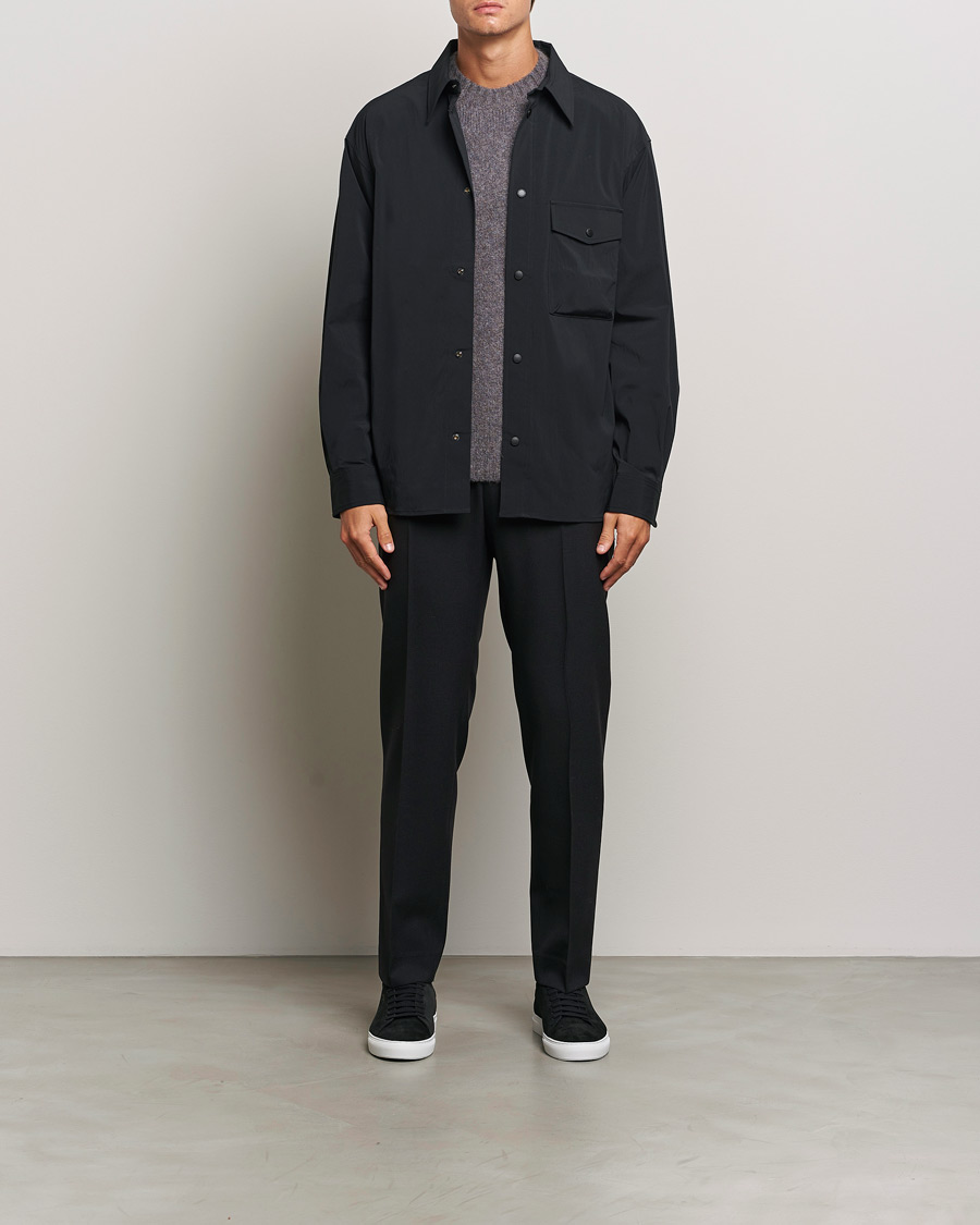 Herre | Skjorter | J.Lindeberg | Howard Tech Press Stud Shirt Black