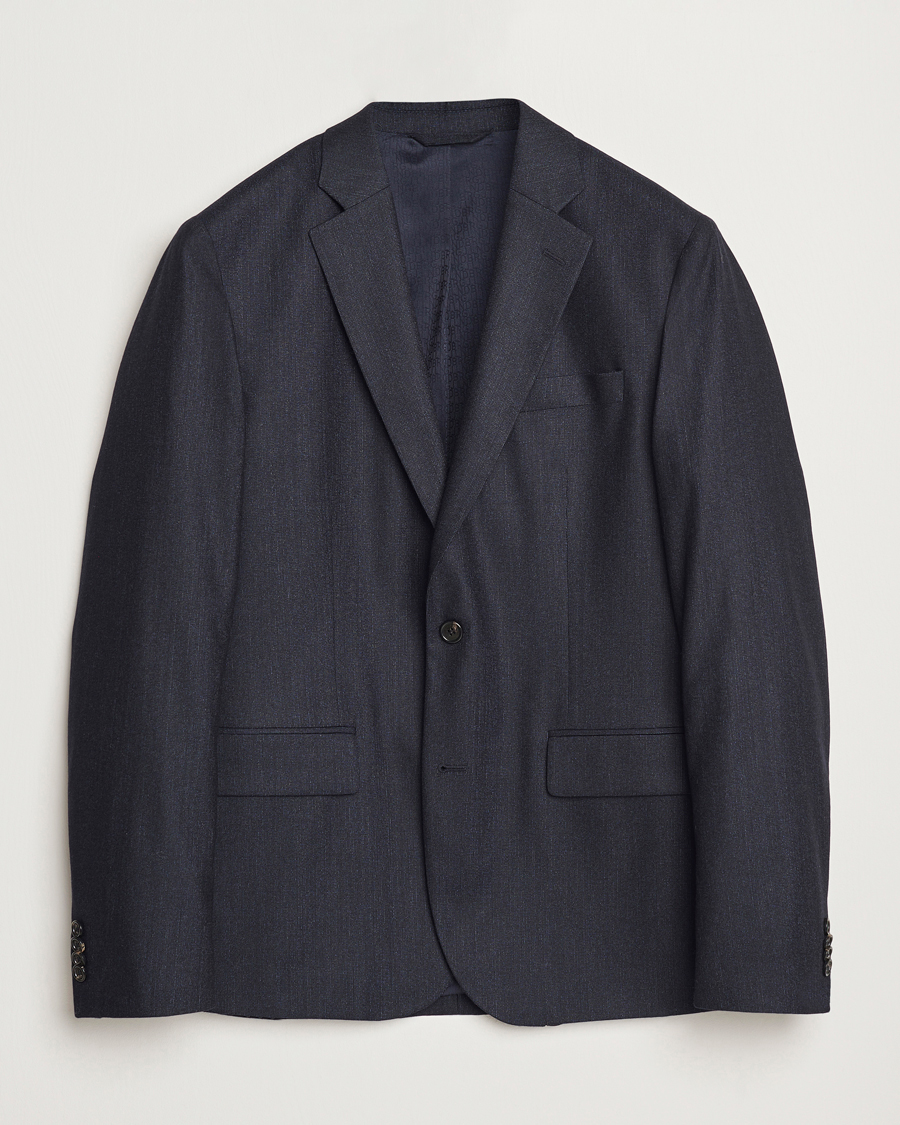 Herre | Dressjakker | J.Lindeberg | Elton Unlined Cash Stretch Flannel Blazer Navy
