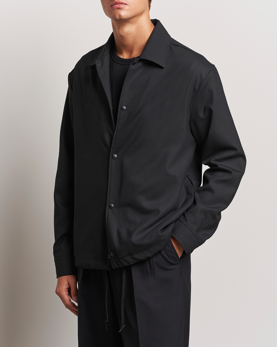 Herre | Skjorter | J.Lindeberg | Celian Coach Overshirt Black