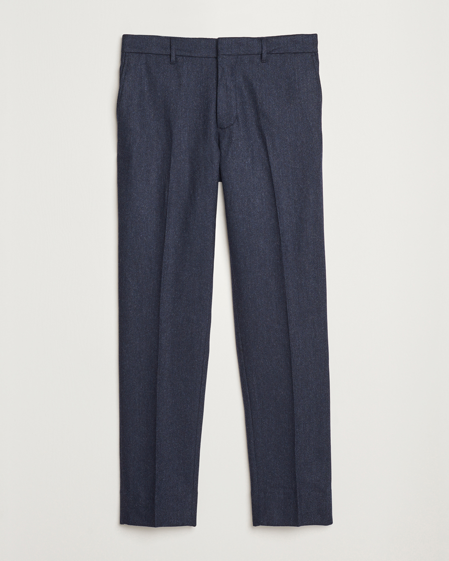 Herre | Bukser | J.Lindeberg | Soren Twill Cash Flannel Pants Navy
