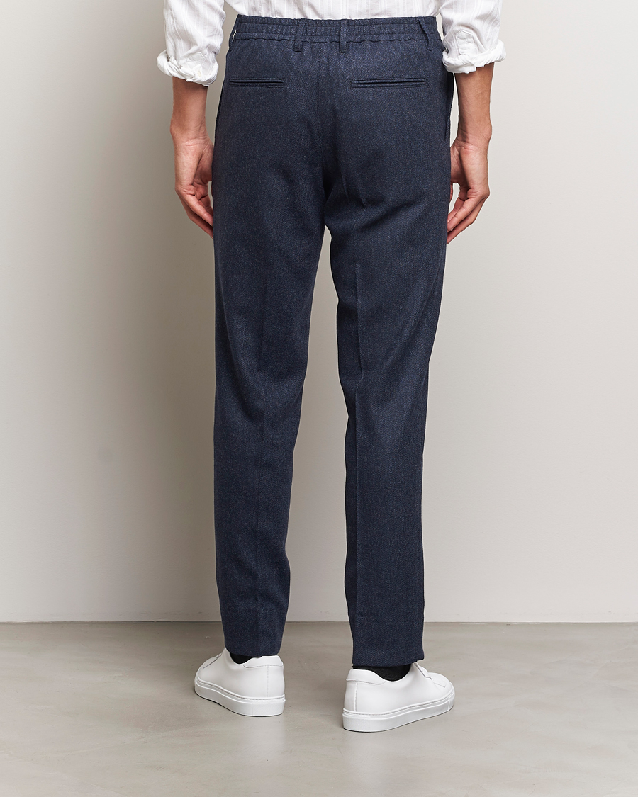 Herre | Bukser | J.Lindeberg | Soren Twill Cash Flannel Pants Navy