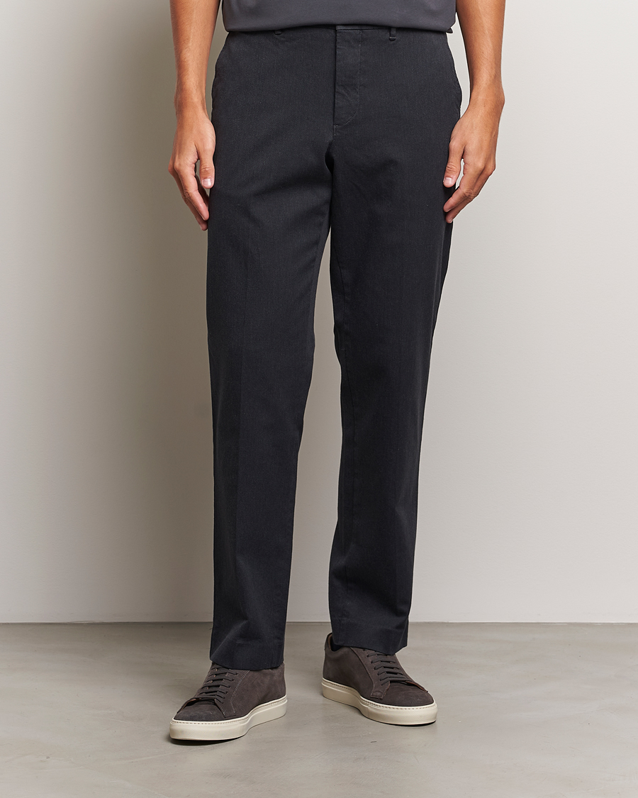 Herre | Bukser | J.Lindeberg | Lois Flannel Twill Pants Dark Grey