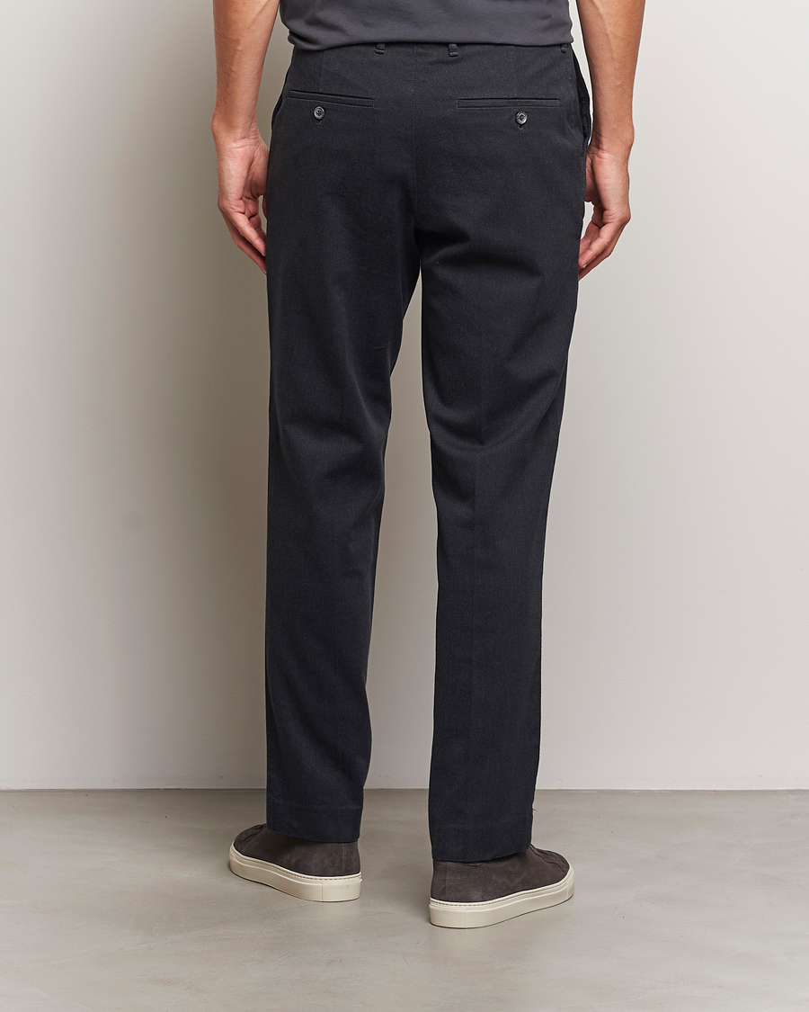 Herre | Bukser | J.Lindeberg | Lois Flannel Twill Pants Dark Grey
