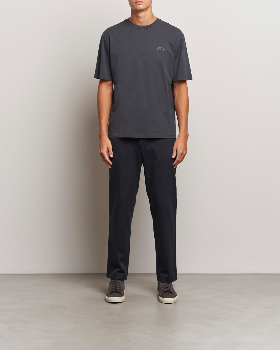 Herre | T-Shirts | J.Lindeberg | Hale Logo T-Shirt Washed Black