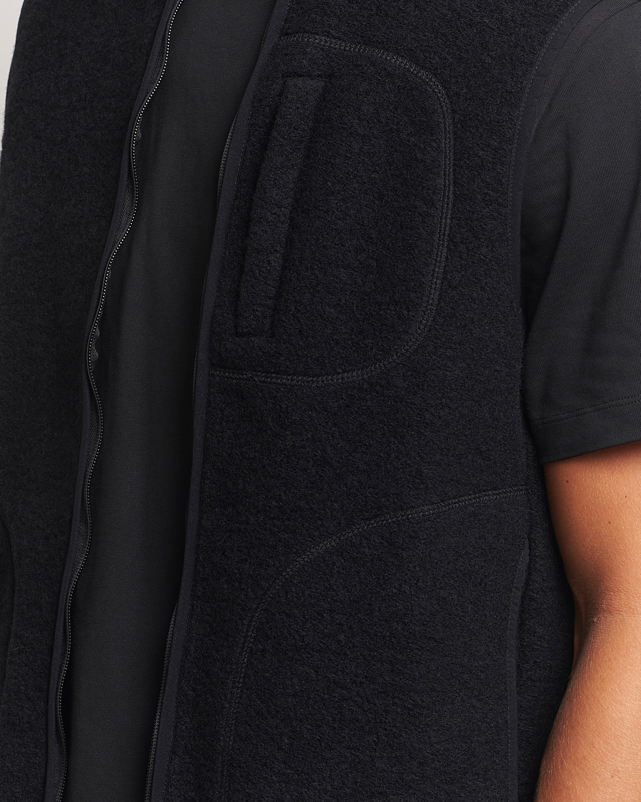 Herre | Vester | J.Lindeberg | Duncan Wool Fleece Vest Black