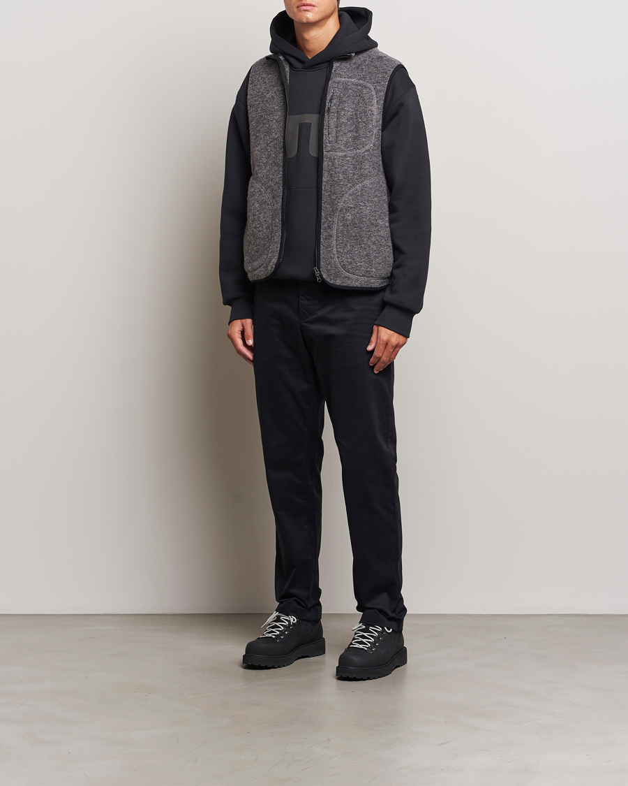 Herre | Vester | J.Lindeberg | Duncan Wool Fleece Vest Light Grey Melange