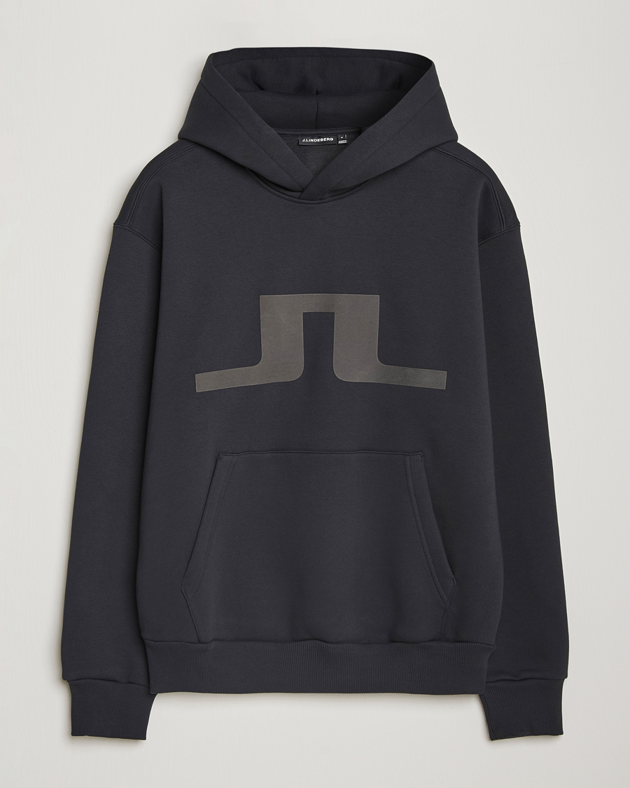 Herre | Gensere | J.Lindeberg | Karson Graphic Hoodie Black
