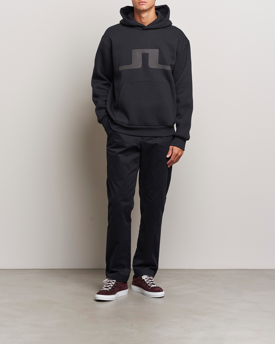 Herre | Gensere | J.Lindeberg | Karson Graphic Hoodie Black