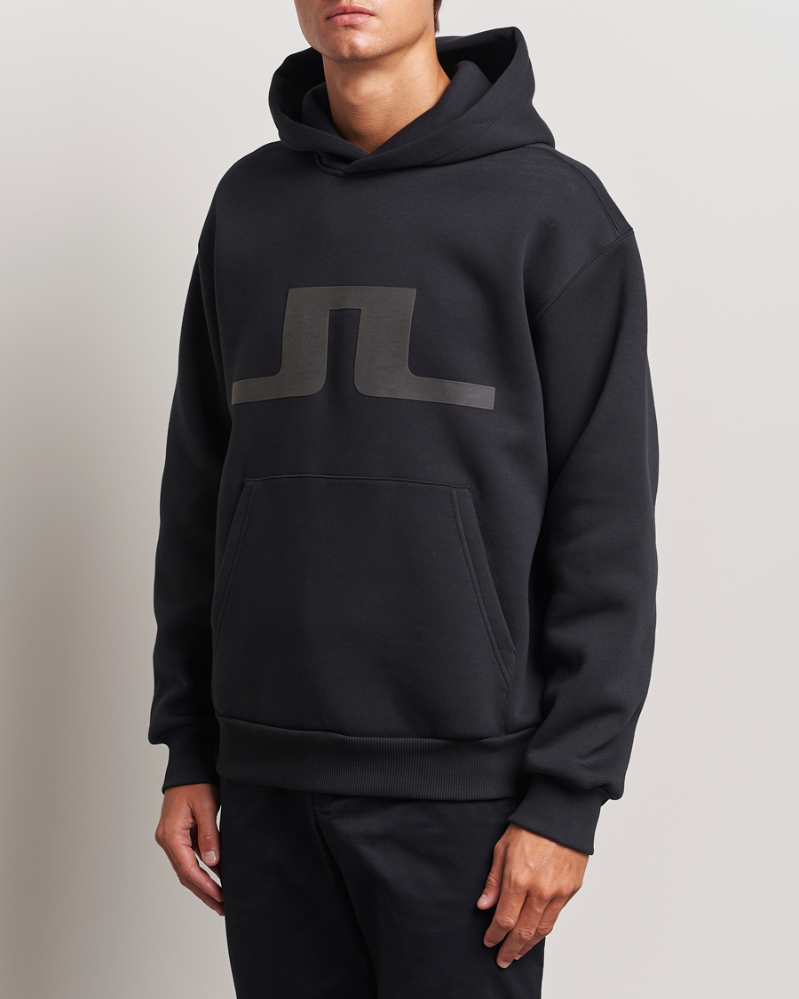 Herre | Gensere | J.Lindeberg | Karson Graphic Hoodie Black
