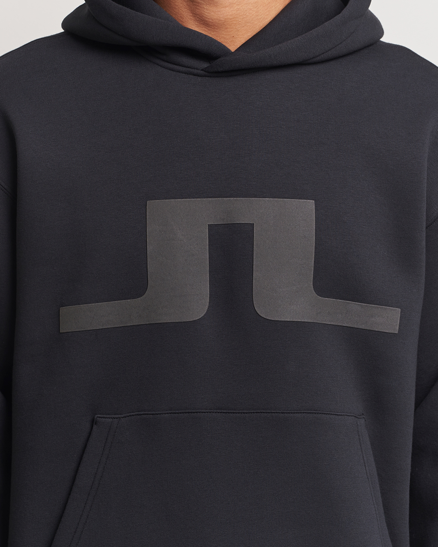 Herre | Gensere | J.Lindeberg | Karson Graphic Hoodie Black