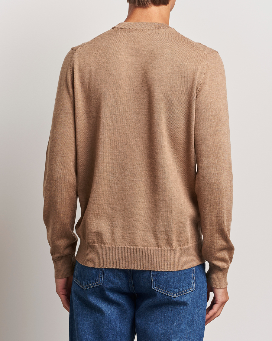 Herre | Gensere | J.Lindeberg | Keane Merino Crew Neck Sweater Tiger Brown