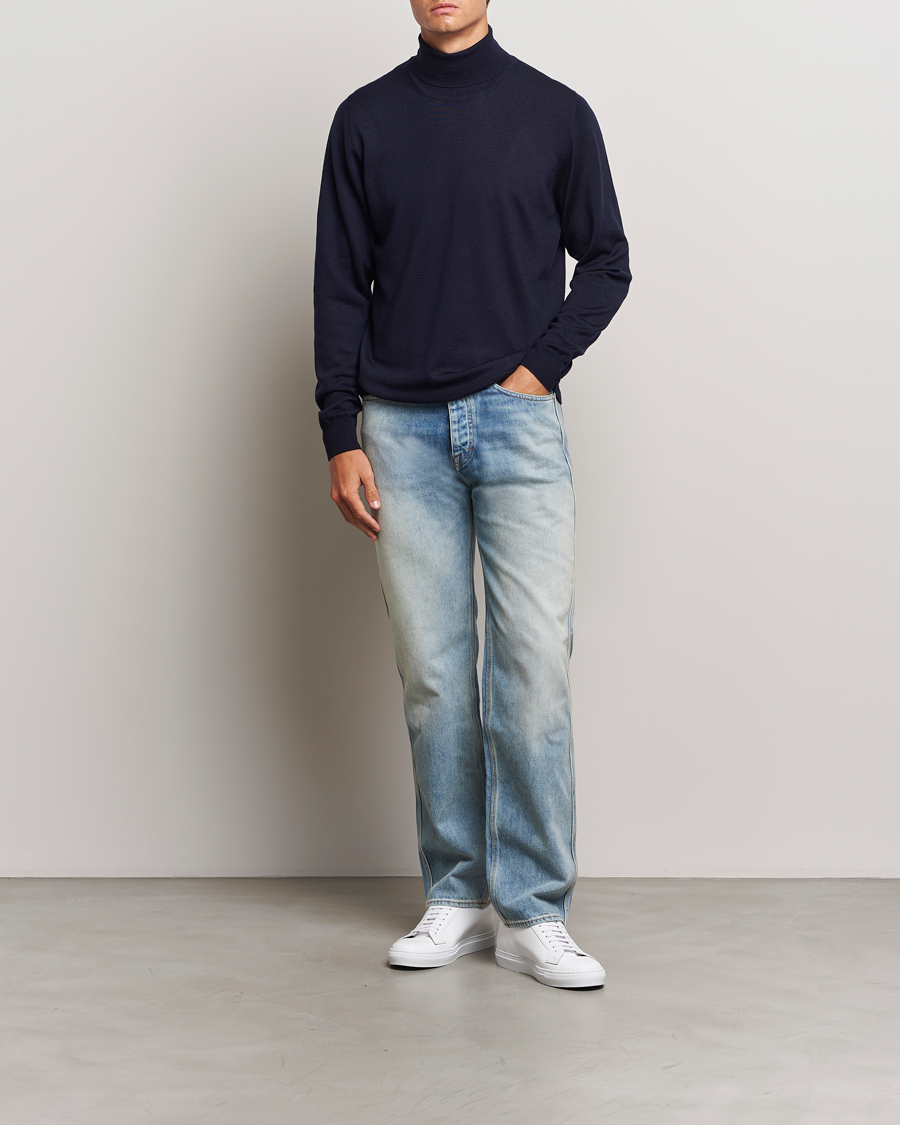 Herre | Gensere | J.Lindeberg | Kaden Merino Turtleneck Navy