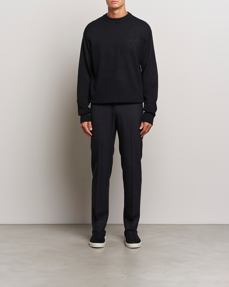 Herre | Gensere | J.Lindeberg | Kino Merino Crew Neck Black