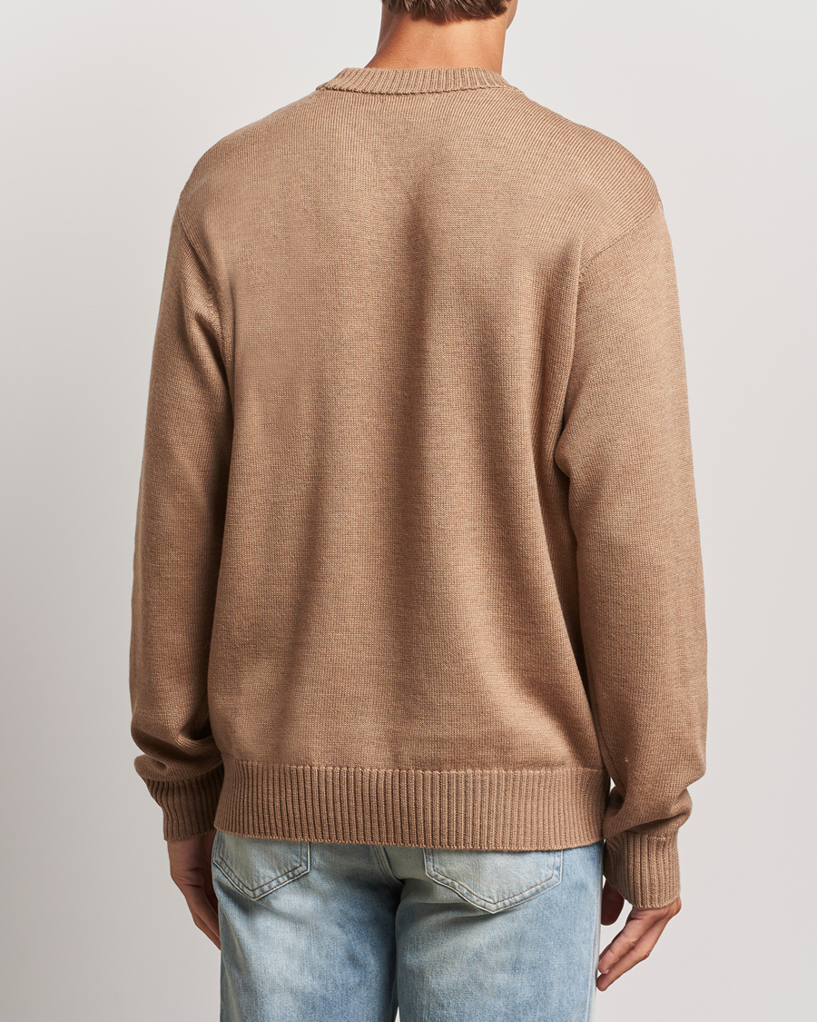 Herre | Gensere | J.Lindeberg | Kino Merino Crew Neck Tiger Brown