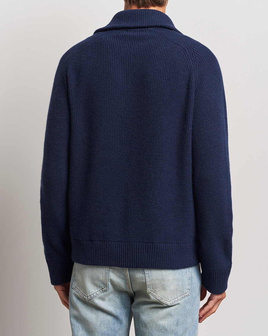 Herre | Gensere | J.Lindeberg | Wilmer Quarter Zip Knit Navy