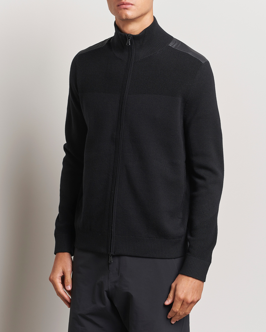 Herre | Gensere | J.Lindeberg | Marty Hybrid Jacket Black