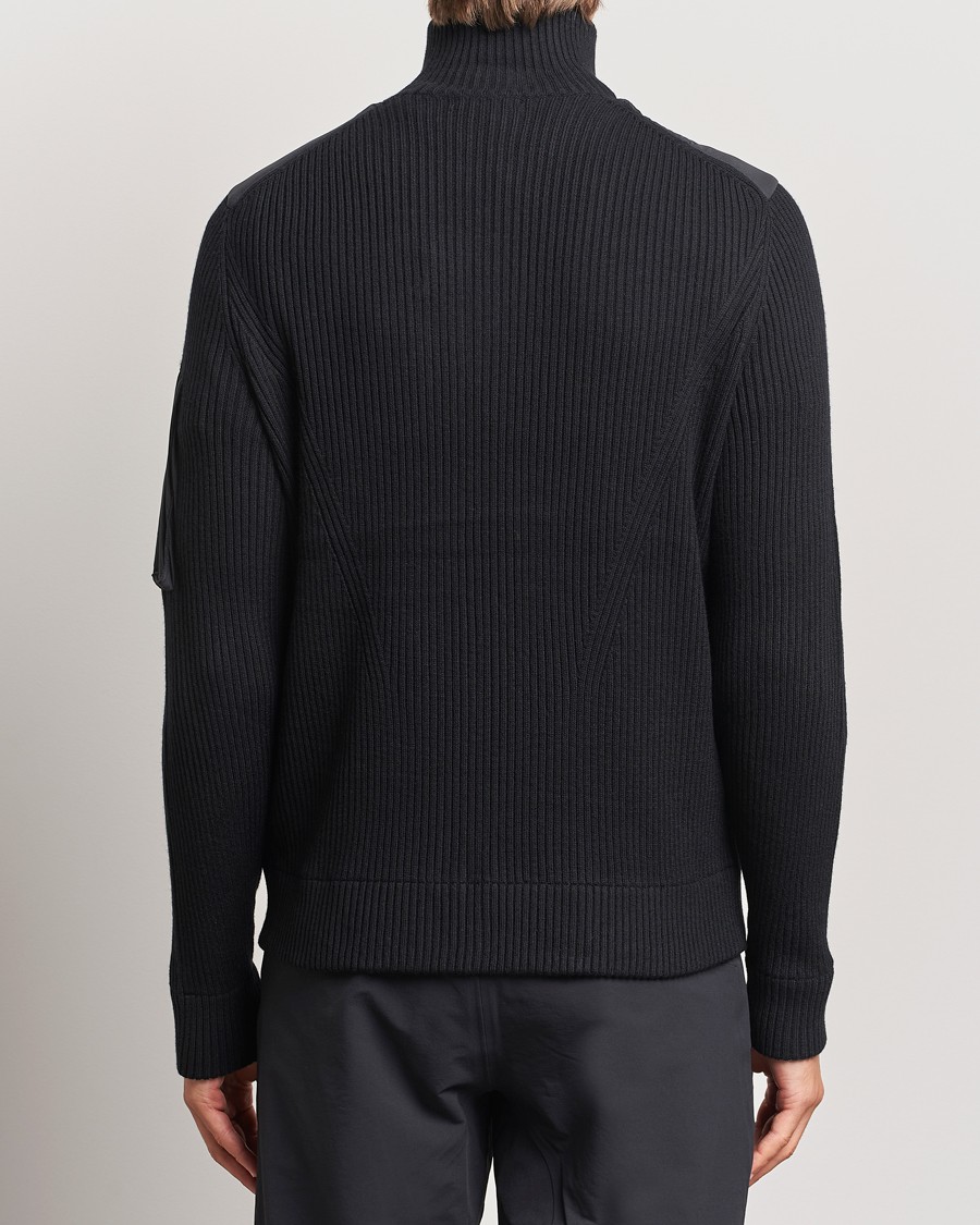 Herre | Jakker | J.Lindeberg | Beck Knitted Hybrid Jacket Black