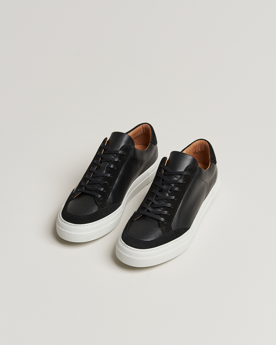 Herre | J.Lindeberg Art Signature Leather Sneaker Black | J.Lindeberg | Art Signature Leather Sneaker Black