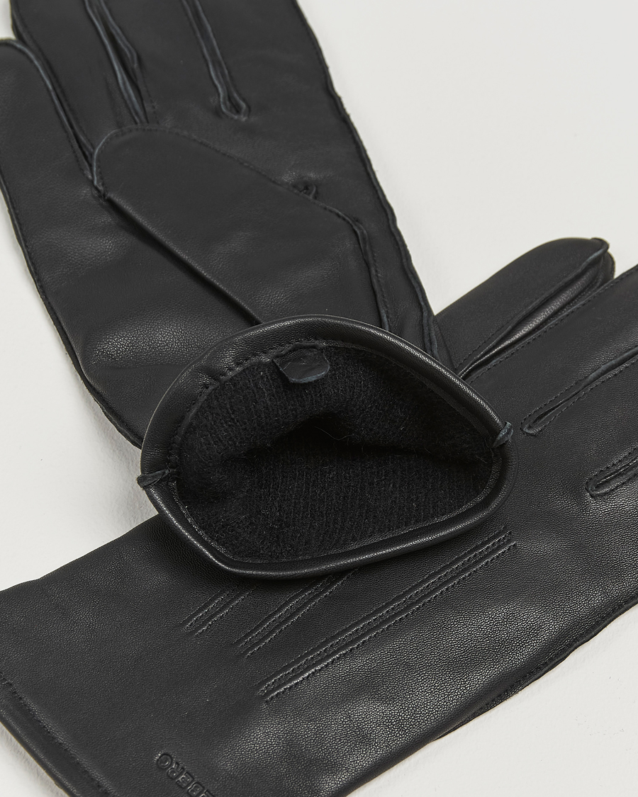 Herre | J.Lindeberg Milo Leather Glove Black | J.Lindeberg | Milo Leather Glove Black