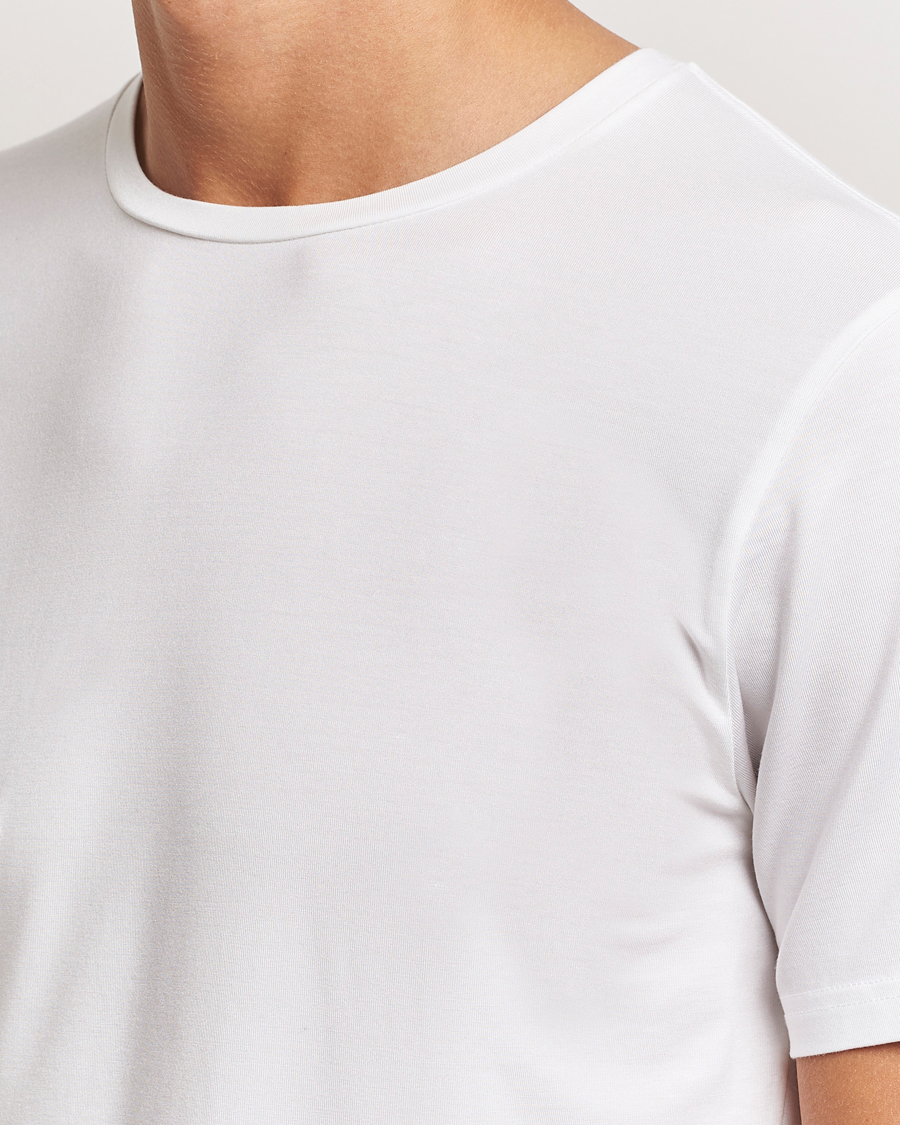 Herre | T-Shirts | Bread & Boxers | Tencel Crew Neck T-Shirt White