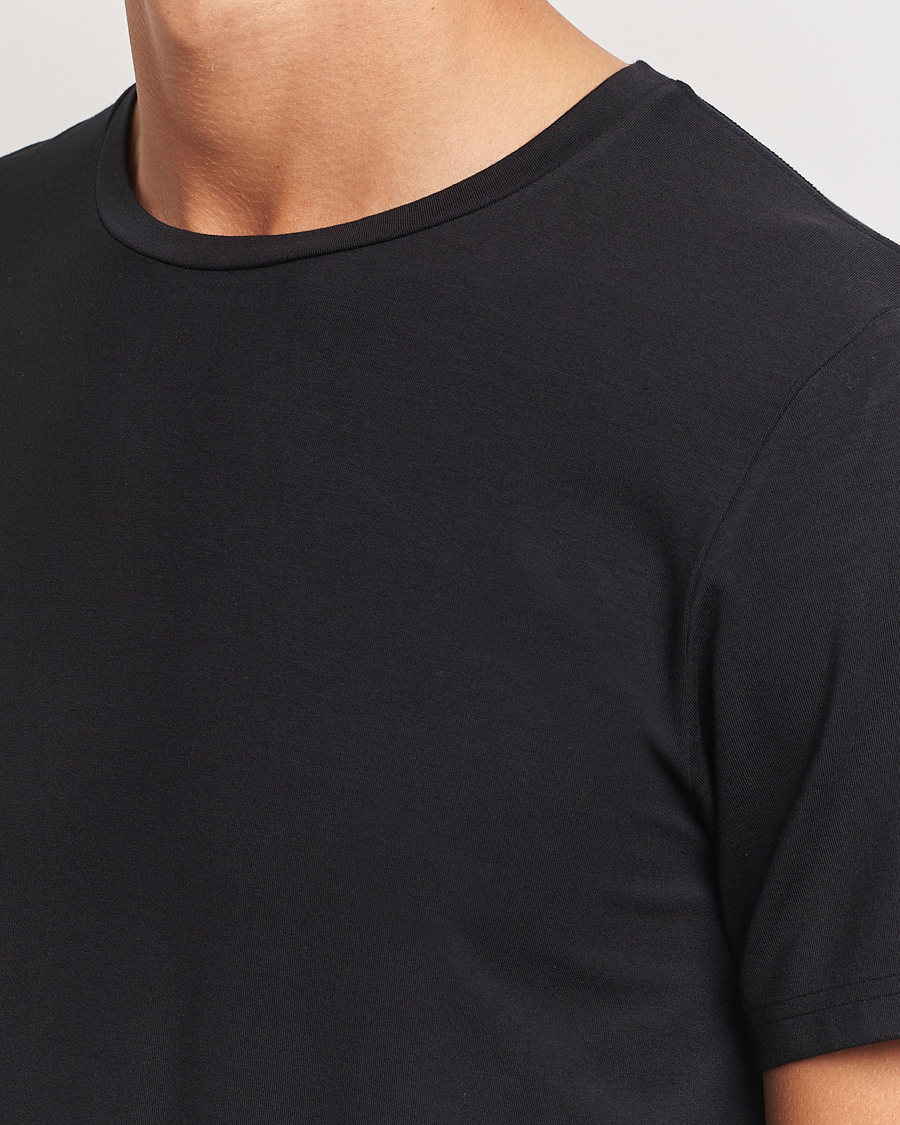 Herre | T-Shirts | Bread & Boxers | Tencel Crew Neck T-Shirt Black