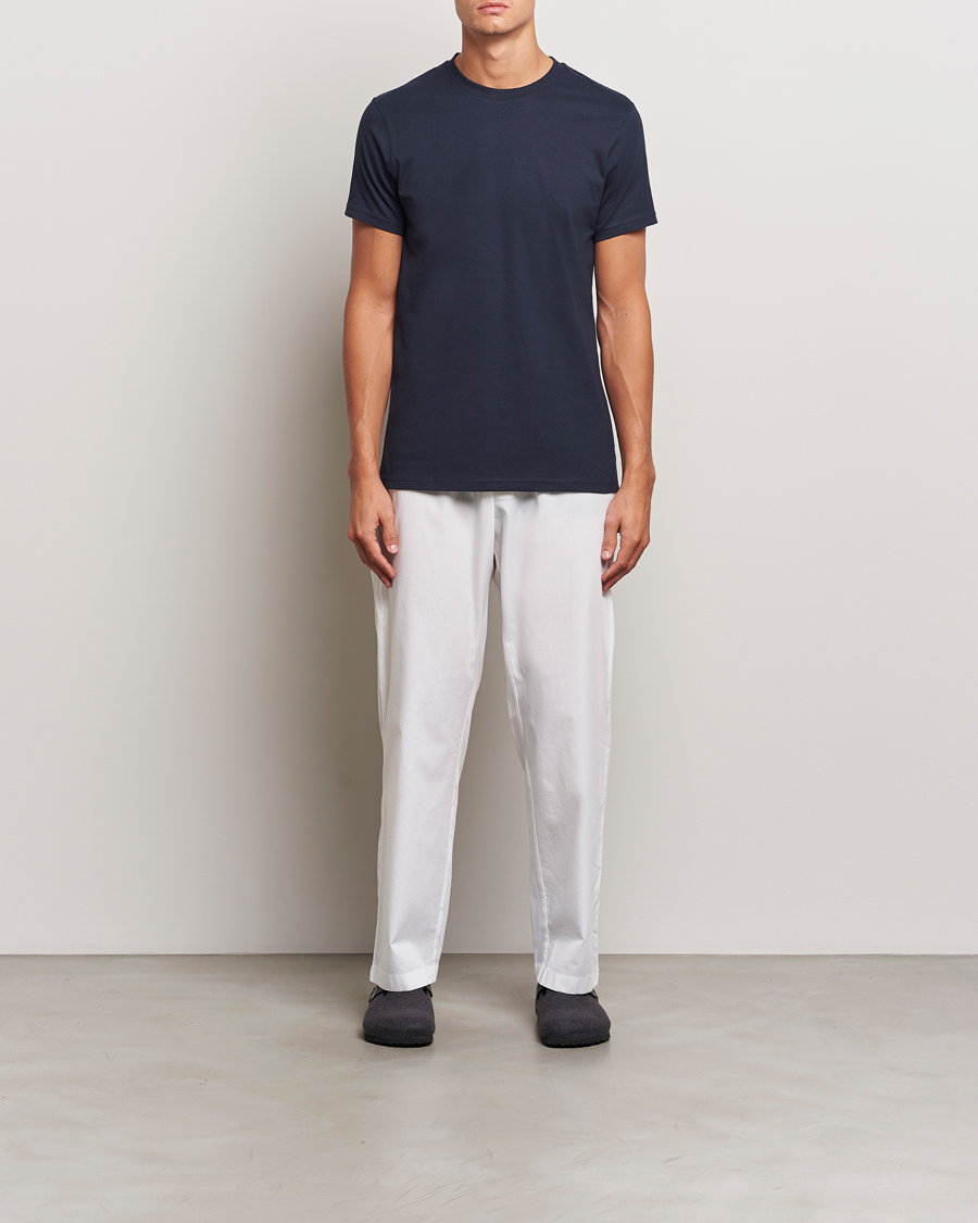 Herre | T-Shirts | Bread & Boxers | Crew Neck Regular T-Shirt Dark Navy