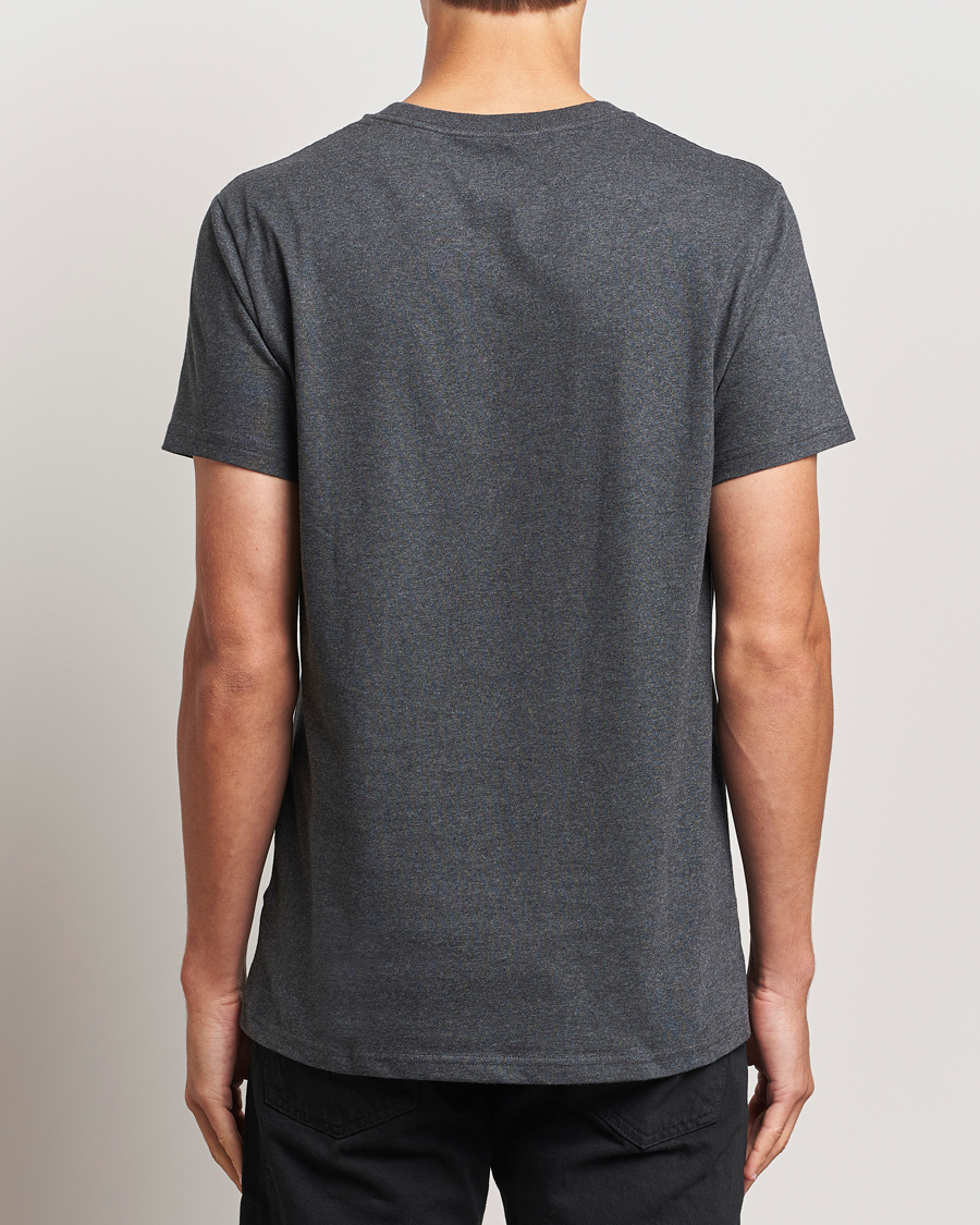 Herre | T-Shirts | Bread & Boxers | Heavy Cotton Crew Neck T-Shirt Dark Grey Melange