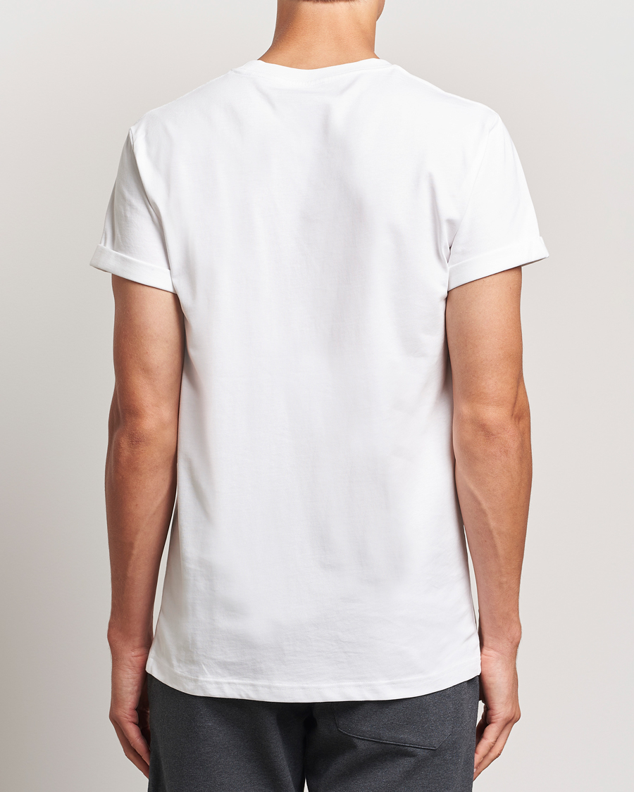 Herre | T-Shirts | Bread & Boxers | Roll-Up Crew Neck T-Shirt White